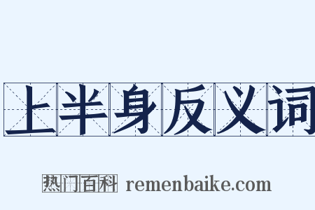 上半身反义词是什么意思的图片